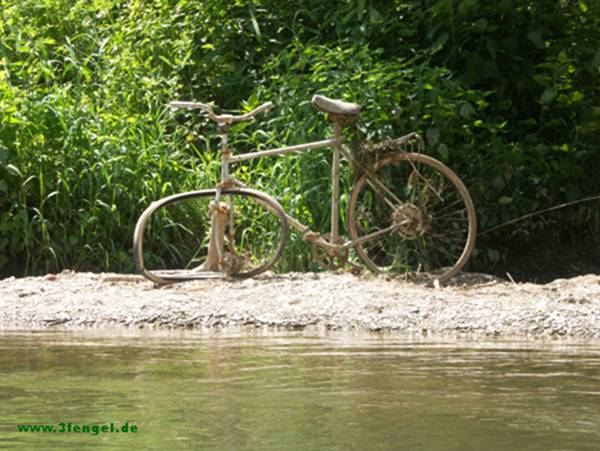 Letzter Halt1: Sandbank am Neckar in der Nhe der Stadt Horb. Aufgenommen im Mai 2005.
