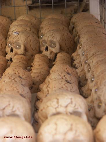 skulls on the market in Rhetimnon, Rhode island