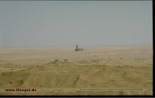 View from the Channel of Suez into the desert of Sinai
