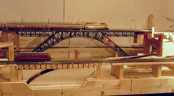 Brckensegment im Rohbau