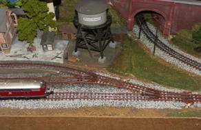 Weichen in der Einfahrt von Rheinheim